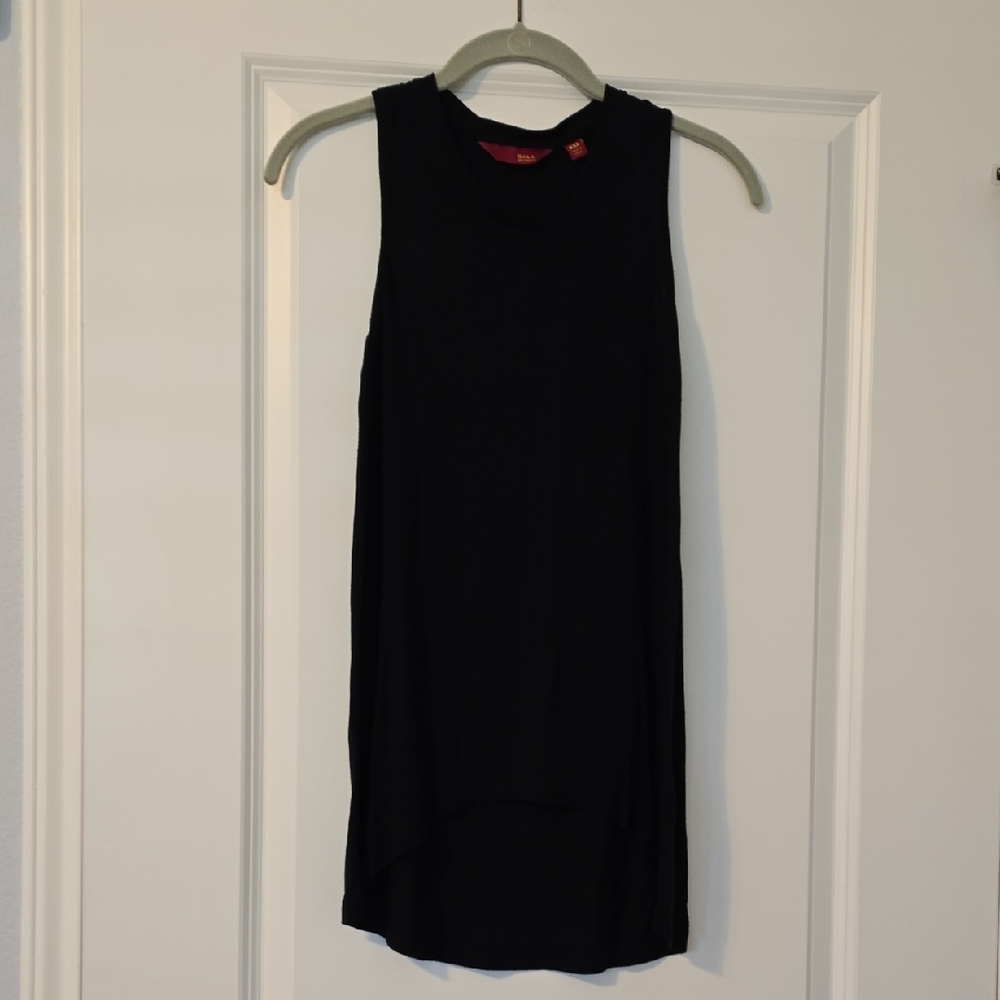 G.I.L.I. Black Sleeveless Tunic Tank Top. Size XXS